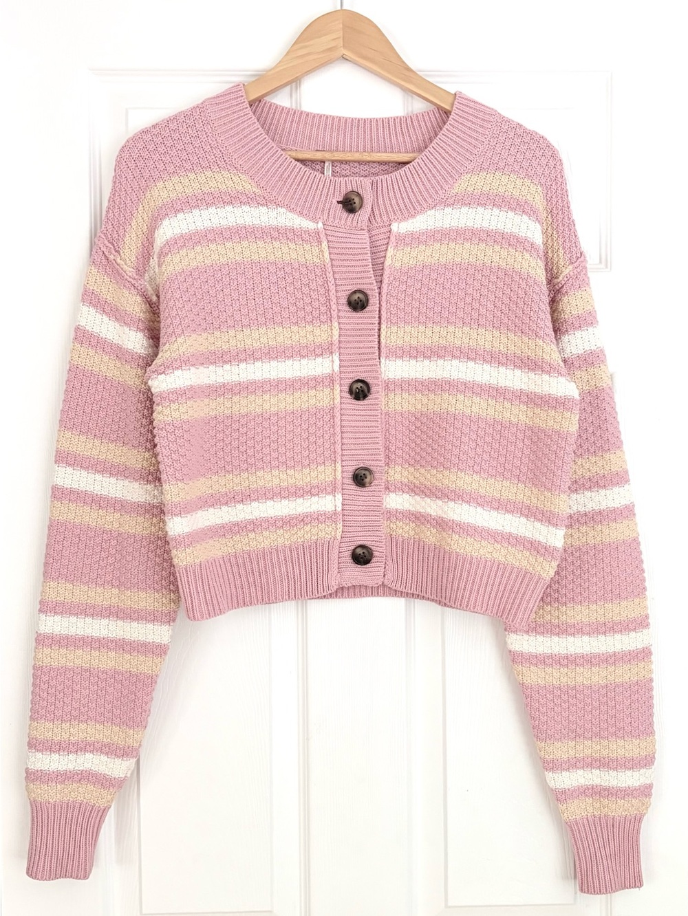 NWOT Free People Lila Stripe Cardi Size S - Picture 2 of 5